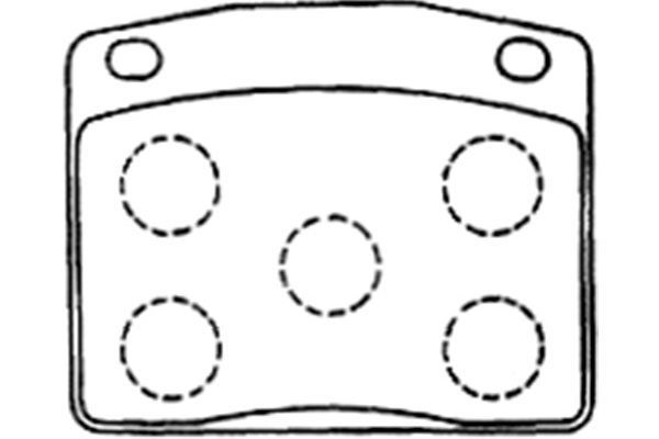 KAVO PARTS Комплект тормозных колодок, дисковый тормоз BP-2048
